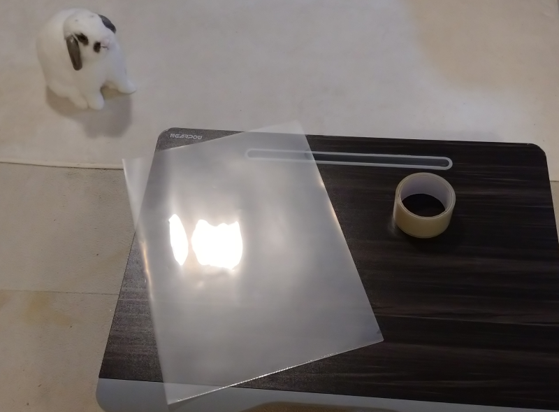 クリアファイルとOPPテープ